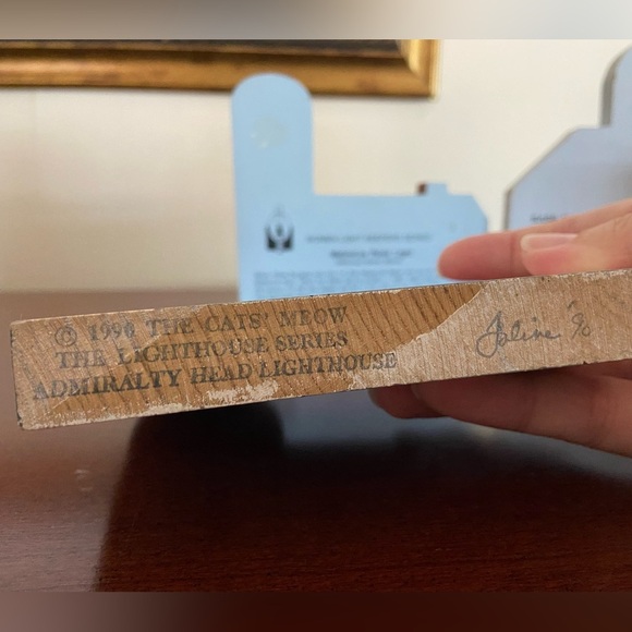 Set of 4 CATS MEOW Lighthouses Bass Harbor, Turkey Point, Admiralty, Matinicus - Picture 6 of 10